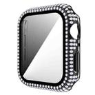 Diamond PC + Tempered Glass Watch Case For Apple Watch Series 6&SE&5&4 40mm(Black) - 1