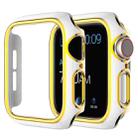 Two-color Electroplating PC Watch Case For Apple Watch Series 6&SE&5&4 40mm(White Gold) - 1