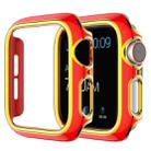 Two-color Electroplating PC Watch Case For Apple Watch Series 6&SE&5&4 40mm(Red Gold) - 1