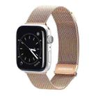 DUX DUCIS Milanese Watchband For Apple Watch Series 9&8&7 45mm / SE 3&SE 2&6&SE&5&4 44mm / 3&2&1 42mm(Gold) - 1