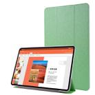 For Huawei MatePad Pro 10.8 inch Silk Texture Horizontal Flip Leather Case with Three-folding Holder(Green) - 1