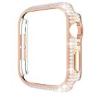 Hollowed Diamond PC Watch Case For Apple Watch Series 6&SE&5&4 40mm(Rose Gold) - 1