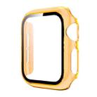 Translucent PC+Tempered Glass Watch Case For Apple Watch Series 6&SE&5&4 40mm(Transparent Orange) - 1