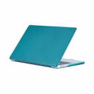 For MacBook Air 13.3 inch A1932 / A2179 / A2337 Carbon Fiber Textured Plastic Laptop Protective Case(Dark Cyan) - 1