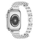 Heart Diamond Metal Watch Band For Apple Watch Series 8&7 41mm / SE 2&6&SE&5&4 40mm / 3&2&1 38mm(Silver) - 1
