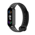 For Xiaomi Mi Band 6 / 5 Willow Texture Silicone Watch Band(Black) - 1