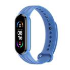 For Xiaomi Mi Band 6 / 5 Willow Texture Silicone Watch Band(Denim Blue) - 1