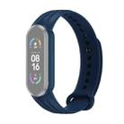 For Xiaomi Mi Band 6 / 5 Willow Texture Silicone Watch Band(Midnight Blue) - 1