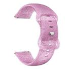 For Samsung Galaxy Watch Active Butterfly Buckle Silicone Watch Band(Pink Glitter) - 1