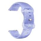 For Samsung Galaxy Watch Active Butterfly Buckle Silicone Watch Band(Blue Glitter) - 1