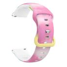 For Samsung Galaxy Watch Active Printing Butterfly Buckle Silicone Watch Band(Spring) - 1