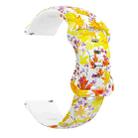 For Samsung Galaxy Watch Active Printing Butterfly Buckle Silicone Watch Band(Maple Leaf) - 1