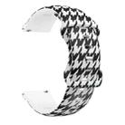 For Samsung Galaxy Watch Active Printing Butterfly Buckle Silicone Watch Band(Houndstooth) - 1