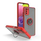 For Samsung Galaxy A03s 164mm Q Shadow I Ring Kickstand PC and TPU Hybrid Phone Case(Red) - 1