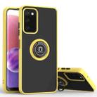 For Samsung Galaxy A03s 166mm Q Shadow I Ring Kickstand PC and TPU Hybrid Phone Case(Yellow) - 1