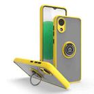 For Samsung Galaxy A03 Core Q Shadow I Ring Kickstand PC and TPU Hybrid Phone Case(Yellow) - 1