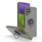 For Samsung Galaxy A22 4G Q Shadow I Ring Kickstand PC and TPU Hybrid Phone Case(Green) - 1