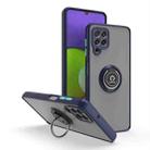 For Samsung Galaxy A22 4G Q Shadow I Ring Kickstand PC and TPU Hybrid Phone Case(Royal Blue) - 1