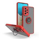 For Samsung Galaxy A53 5G Q Shadow I Ring Kickstand PC and TPU Hybrid Phone Case(Red) - 1