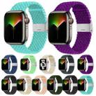Nylon Braid Watch Band For Apple Watch Series 9&8&7 41mm / SE 3&SE 2&6&SE&5&4 40mm / 3&2&1 38mm(Starlight Pink) - 2
