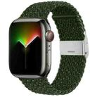 Nylon Braid Watch Band For Apple Watch Ultra 49mm&Watch Ultra 2 49mm / Series 9&8&7 45mm / SE 3&SE 2&6&SE&5&4 44mm / 3&2&1 42mm(Starlight Olive Green) - 1