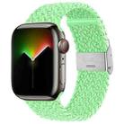 Nylon Braid Watch Band For Apple Watch Ultra 49mm&Watch Ultra 2 49mm / Series 9&8&7 45mm / SE 3&SE 2&6&SE&5&4 44mm / 3&2&1 42mm(Starlight Green) - 1