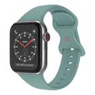 Butterfly Buckle Silicone Watch Band, Size: S For Apple Watch Ultra 49mm&Watch Ultra 2 49mm / Series 9&8&7 45mm / SE 3&SE 2&6&SE&5&4 44mm / 3&2&1 42mm(Cactus) - 1