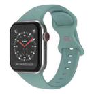 Butterfly Buckle Silicone Watch Band, Size: L For Apple Watch Ultra 49mm&Watch Ultra 2 49mm / Series 9&8&7 45mm / SE 3&SE 2&6&SE&5&4 44mm / 3&2&1 42mm(Cactus) - 1