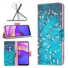 For Motorola Moto E40 / E30 Colored Drawing Pattern Leather Phone Case(Plum Blossom) - 1
