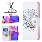 For Motorola Moto E40 / E30 Colored Drawing Pattern Leather Phone Case(Tree) - 1