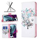 For Motorola Moto G200 5G / Edge S30 5G Colored Drawing Pattern Leather Phone Case(Tree) - 1