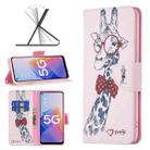 For OPPO A96 5G Colored Drawing Pattern Leather Phone Case(Deer) - 1