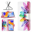 For Xiaomi Redmi Note 11 Pro International Colored Drawing Pattern Leather Phone Case(Sun Flower) - 1