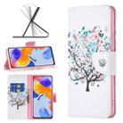 For Xiaomi Redmi Note 11 Pro International Colored Drawing Pattern Leather Phone Case(Tree) - 1