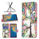 For ZTE Blade A51 Colored Drawing Pattern Leather Phone Case(Tree Life) - 1