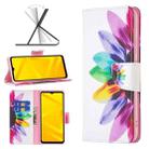 For ZTE Blade A71 Colored Drawing Pattern Leather Phone Case(Sun Flower) - 1