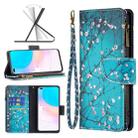 For Honor 50 Lite / Huawei nova 8i Colored Drawing Pattern Zipper Leather Phone Case(Plum Blossom) - 1