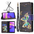 For Motorola Moto E40 / E30 Colored Drawing Pattern Zipper Leather Phone Case(Big Butterfly) - 1