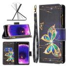 For OPPO Find X5 Colored Drawing Pattern Zipper Leather Phone Case(Big Butterfly) - 1