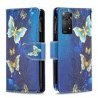 For Xiaomi Redmi Note 11 Pro International Colored Drawing Pattern Zipper Leather Phone Case(Gold Butterfly) - 2