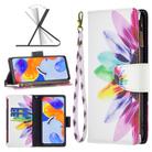 For Xiaomi Redmi Note 11 Pro International Colored Drawing Pattern Zipper Leather Phone Case(Sun Flower) - 1