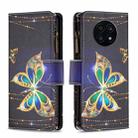 For Honor X20 Colored Drawing Pattern Zipper Leather Phone Case(Big Butterfly) - 1