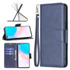 For Honor 50 Lite / Huawei nova 8i Lambskin Texture Pure Color Leather Phone Case(Blue) - 1