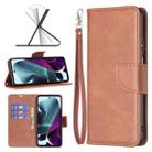 For Motorola Moto G200 5G / Edge S30 5G Lambskin Texture Pure Color Leather Phone Case(Brown) - 1