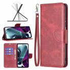 For Motorola Moto G200 5G / Edge S30 5G Lambskin Texture Pure Color Leather Phone Case(Red) - 1