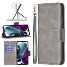 For Motorola Moto G200 5G / Edge S30 5G Lambskin Texture Pure Color Leather Phone Case(Grey) - 1