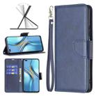 For Honor X20 Lambskin Texture Pure Color Leather Phone Case(Blue) - 1