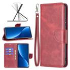 For Xiaomi 12 Pro Lambskin Texture Pure Color Leather Phone Case(Red) - 1