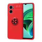 For Xiaomi Redmi Note 11E Metal Ring Holder TPU Phone Case(Red) - 1