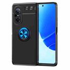 For Huawei nova 9 SE Metal Ring Holder TPU Phone Case(Black+Blue) - 1